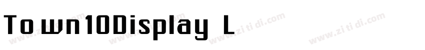 Town10Display Light字体转换